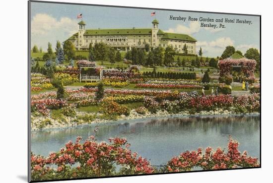 Hershey Rose Garden and Hotel, Hershey, Pennsylvania-null-Mounted Art Print