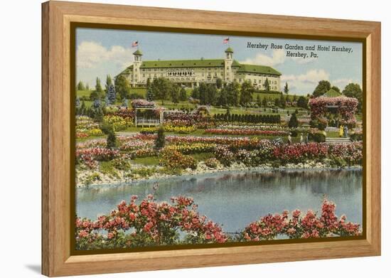 Hershey Rose Garden and Hotel, Hershey, Pennsylvania-null-Framed Stretched Canvas