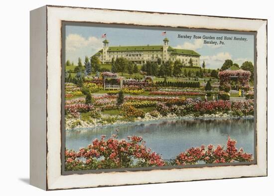 Hershey Rose Garden and Hotel, Hershey, Pennsylvania-null-Framed Stretched Canvas