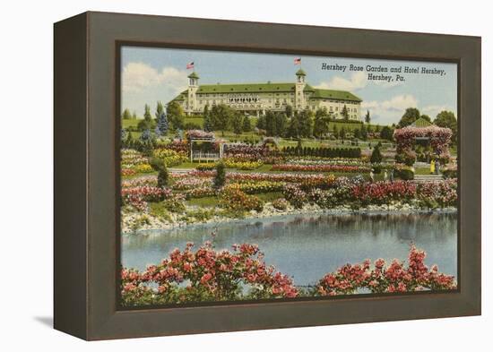 Hershey Rose Garden and Hotel, Hershey, Pennsylvania-null-Framed Stretched Canvas