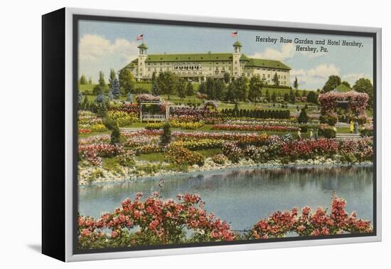 Hershey Rose Garden and Hotel, Hershey, Pennsylvania-null-Framed Stretched Canvas