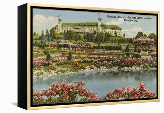 Hershey Rose Garden and Hotel, Hershey, Pennsylvania-null-Framed Stretched Canvas