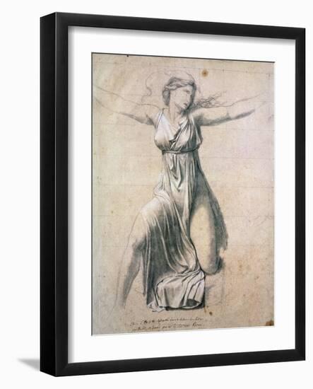 Hersilia, 1795-1798-Jacques Louis David-Framed Giclee Print