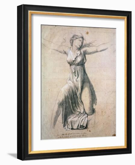 Hersilia, 1795-1798-Jacques Louis David-Framed Giclee Print