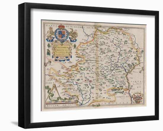 Hertfordshire-Christopher Saxton-Framed Giclee Print