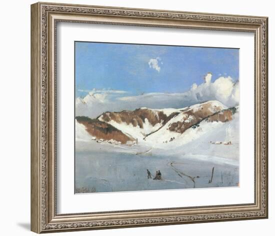 Herzogenhorn near Bernau-Eugen Bracht-Framed Art Print