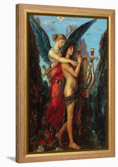 Hesiod and the Muse-Gustave Moreau-Framed Premier Image Canvas