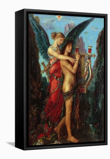 Hesiod and the Muse-Gustave Moreau-Framed Premier Image Canvas