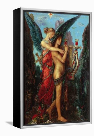 Hesiod and the Muse-Gustave Moreau-Framed Premier Image Canvas