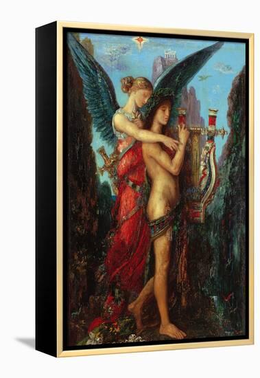 Hesiod and the Muse-Gustave Moreau-Framed Premier Image Canvas