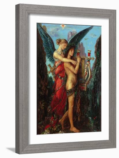 Hesiod and the Muse-Gustave Moreau-Framed Giclee Print