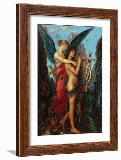 Hesiod and the Muse-Gustave Moreau-Framed Giclee Print