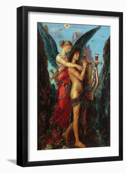 Hesiod and the Muse-Gustave Moreau-Framed Giclee Print