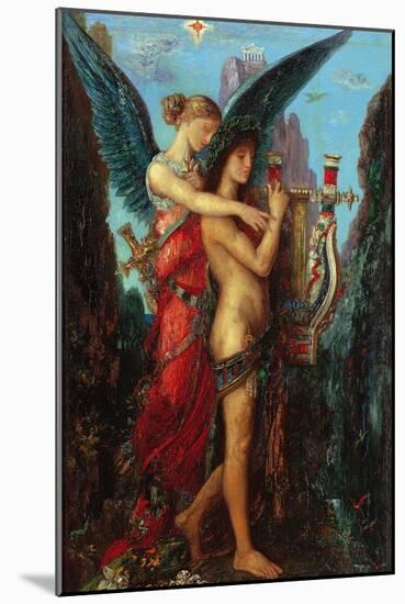 Hesiod and the Muse-Gustave Moreau-Mounted Giclee Print
