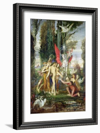 Hesiod and the Muses-Gustave Moreau-Framed Giclee Print