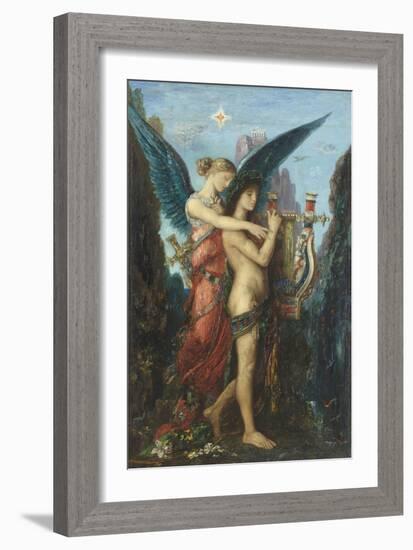 Hésiode et la Muse-Gustave Moreau-Framed Giclee Print