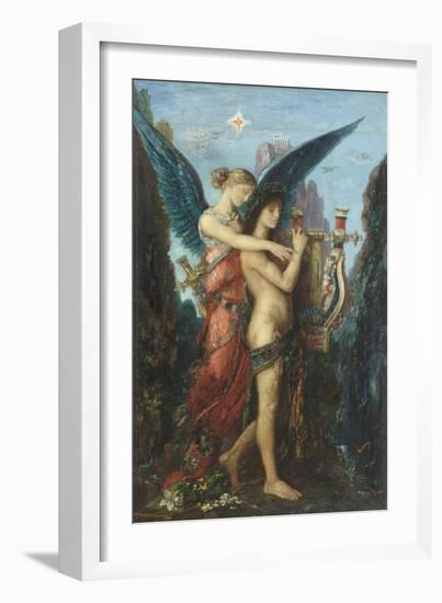 Hésiode et la Muse-Gustave Moreau-Framed Giclee Print