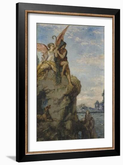 Hésiode et la Muse-Gustave Moreau-Framed Giclee Print