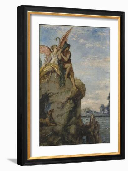 Hésiode et la Muse-Gustave Moreau-Framed Giclee Print