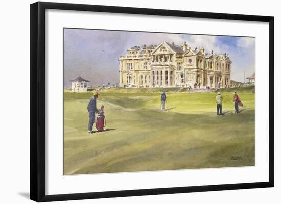 Hesitation at St. Andrews-Robert Wade-Framed Premium Giclee Print