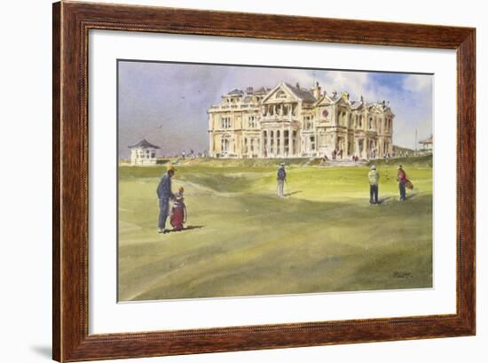 Hesitation at St. Andrews-Robert Wade-Framed Premium Giclee Print