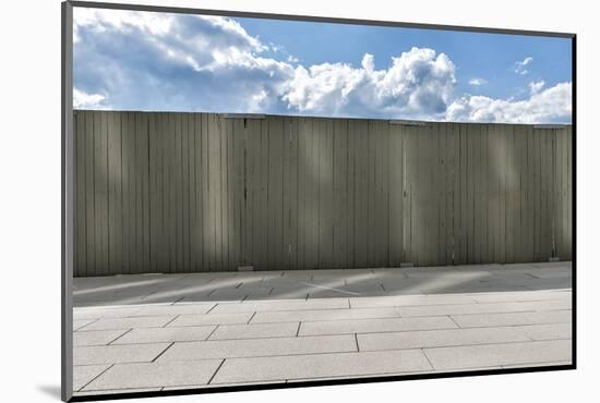 Hessen, Germany, Blue Sky Behind a Site Fence-Bernd Wittelsbach-Mounted Photographic Print