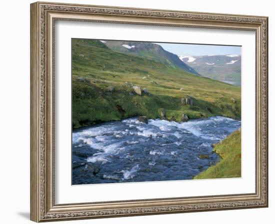 Hesteyri River, Hornstrandir, North West, Iceland, Polar Regions-David Lomax-Framed Photographic Print