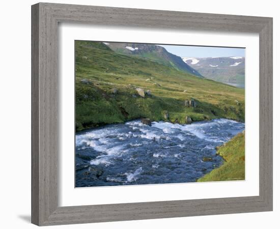 Hesteyri River, Hornstrandir, North West, Iceland, Polar Regions-David Lomax-Framed Photographic Print