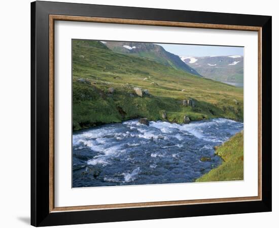 Hesteyri River, Hornstrandir, North West, Iceland, Polar Regions-David Lomax-Framed Photographic Print