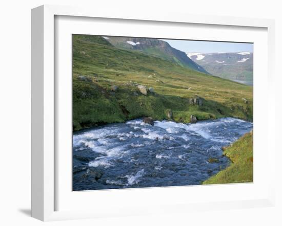 Hesteyri River, Hornstrandir, North West, Iceland, Polar Regions-David Lomax-Framed Photographic Print