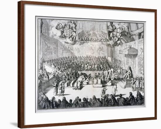 Het Hoog-En Lager-Huys Van Engelandt, 1689-Romeyn De Hooghe-Framed Giclee Print