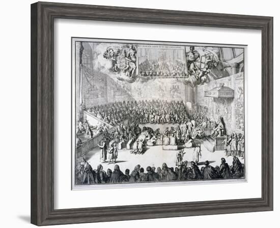 Het Hoog-En Lager-Huys Van Engelandt, 1689-Romeyn De Hooghe-Framed Giclee Print