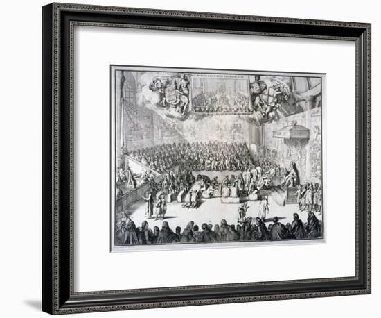 Het Hoog-En Lager-Huys Van Engelandt, 1689-Romeyn De Hooghe-Framed Giclee Print