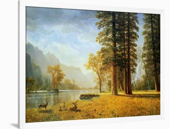 Hetch Hetchy Valley, California-Albert Bierstadt-Framed Art Print