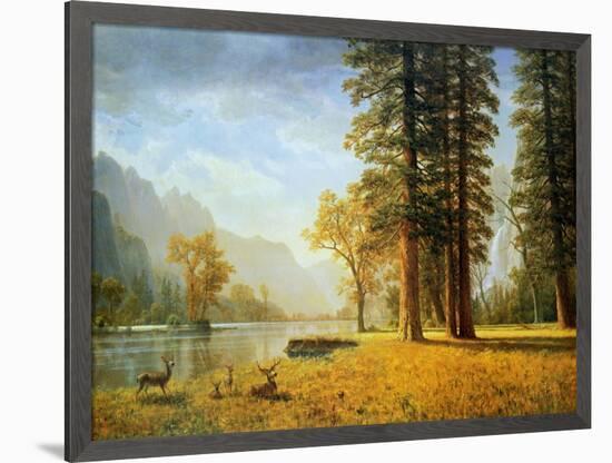 Hetch Hetchy Valley, California-Albert Bierstadt-Framed Art Print