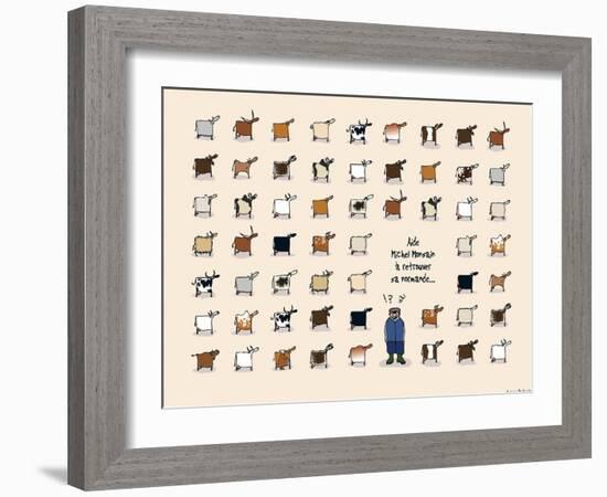 Heula. Aide Michel à retrouver sa Normande-Sylvain Bichicchi-Framed Art Print