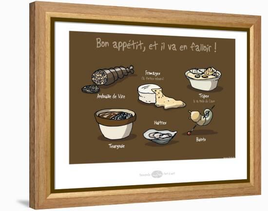 Heula. Bon appétit !-Sylvain Bichicchi-Framed Stretched Canvas