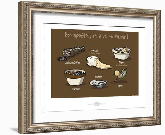 Heula. Bon appétit !-Sylvain Bichicchi-Framed Art Print