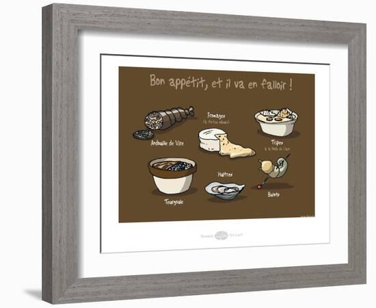 Heula. Bon appétit !-Sylvain Bichicchi-Framed Art Print