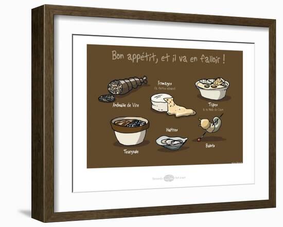 Heula. Bon appétit !-Sylvain Bichicchi-Framed Art Print