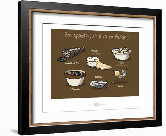 Heula. Bon appétit !-Sylvain Bichicchi-Framed Art Print
