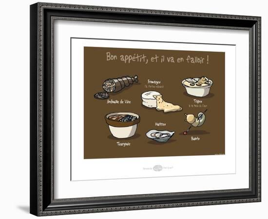 Heula. Bon appétit !-Sylvain Bichicchi-Framed Art Print