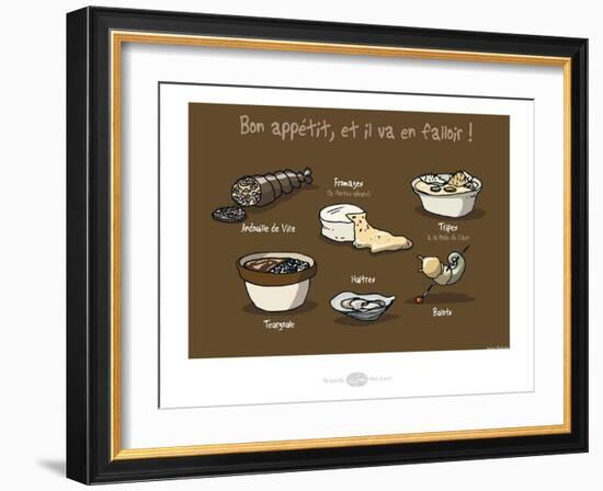 Heula. Bon appétit !-Sylvain Bichicchi-Framed Art Print