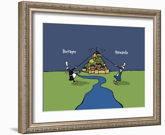 Heula. Bretagne versus Normandie-Sylvain Bichicchi-Framed Art Print