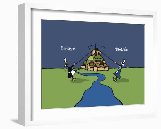 Heula. Bretagne versus Normandie-Sylvain Bichicchi-Framed Art Print