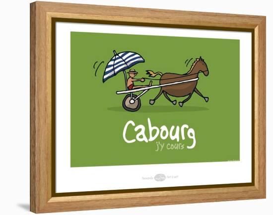Heula. Cabourg, j'y cours-Sylvain Bichicchi-Framed Stretched Canvas