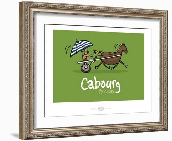 Heula. Cabourg, j'y cours-Sylvain Bichicchi-Framed Art Print