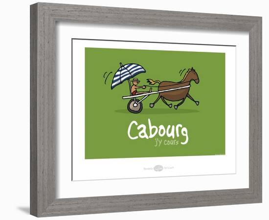 Heula. Cabourg, j'y cours-Sylvain Bichicchi-Framed Art Print