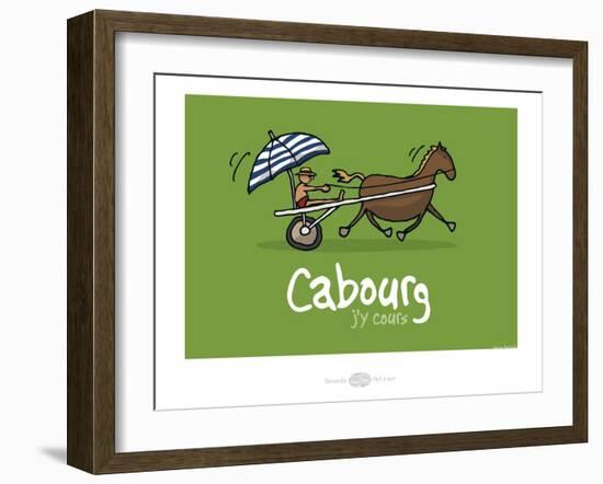 Heula. Cabourg, j'y cours-Sylvain Bichicchi-Framed Art Print