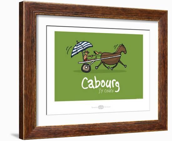 Heula. Cabourg, j'y cours-Sylvain Bichicchi-Framed Art Print